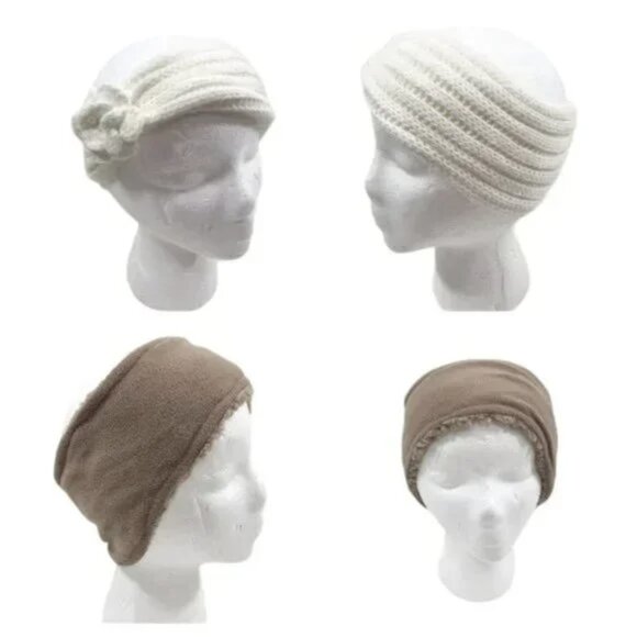 Fleece Lined Ear Warmers Fall Winter Headband - Picture 1 of 11